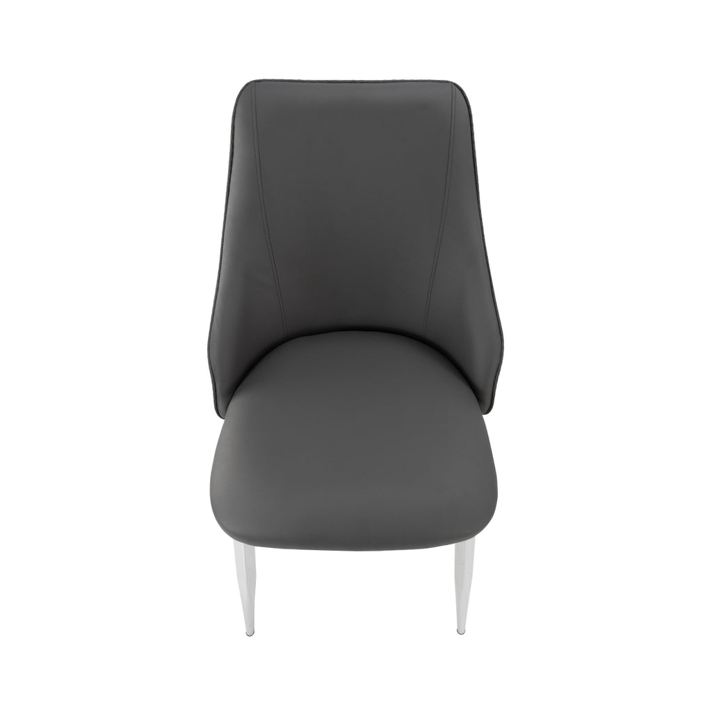 modern dining chair in grey color