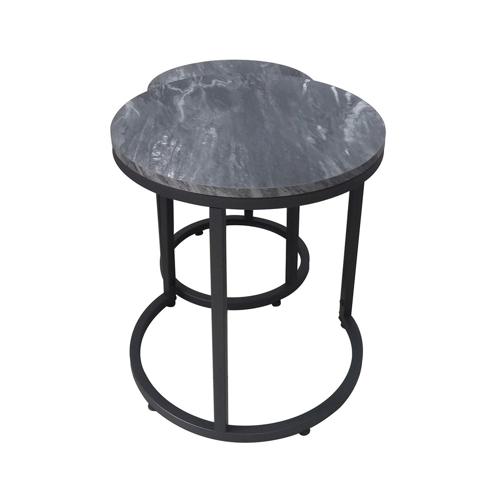 black marble top side table