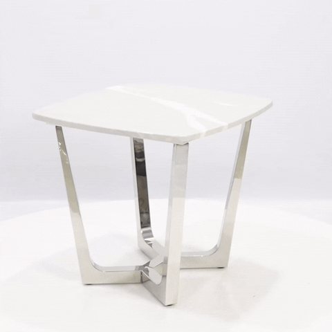 grey marble end table