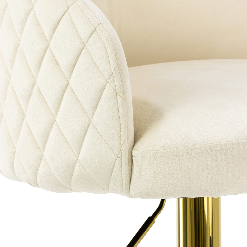 cream velvet bar stool