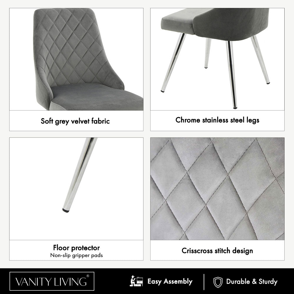 buy dining chair in grey color