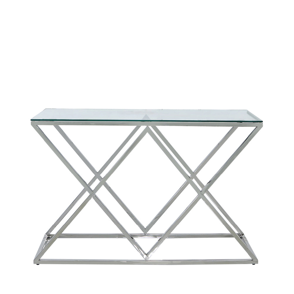 console table with glass top