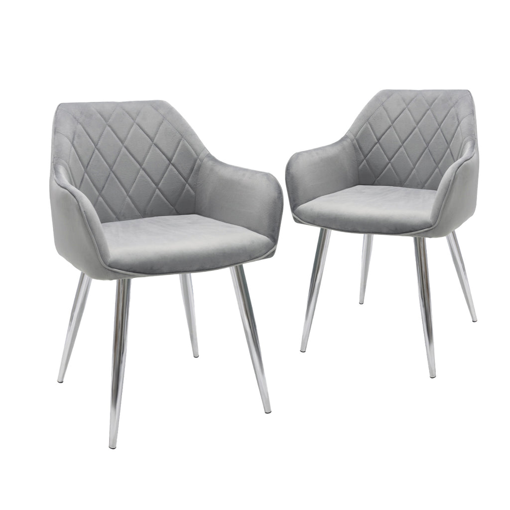 grey dining chair set of 2