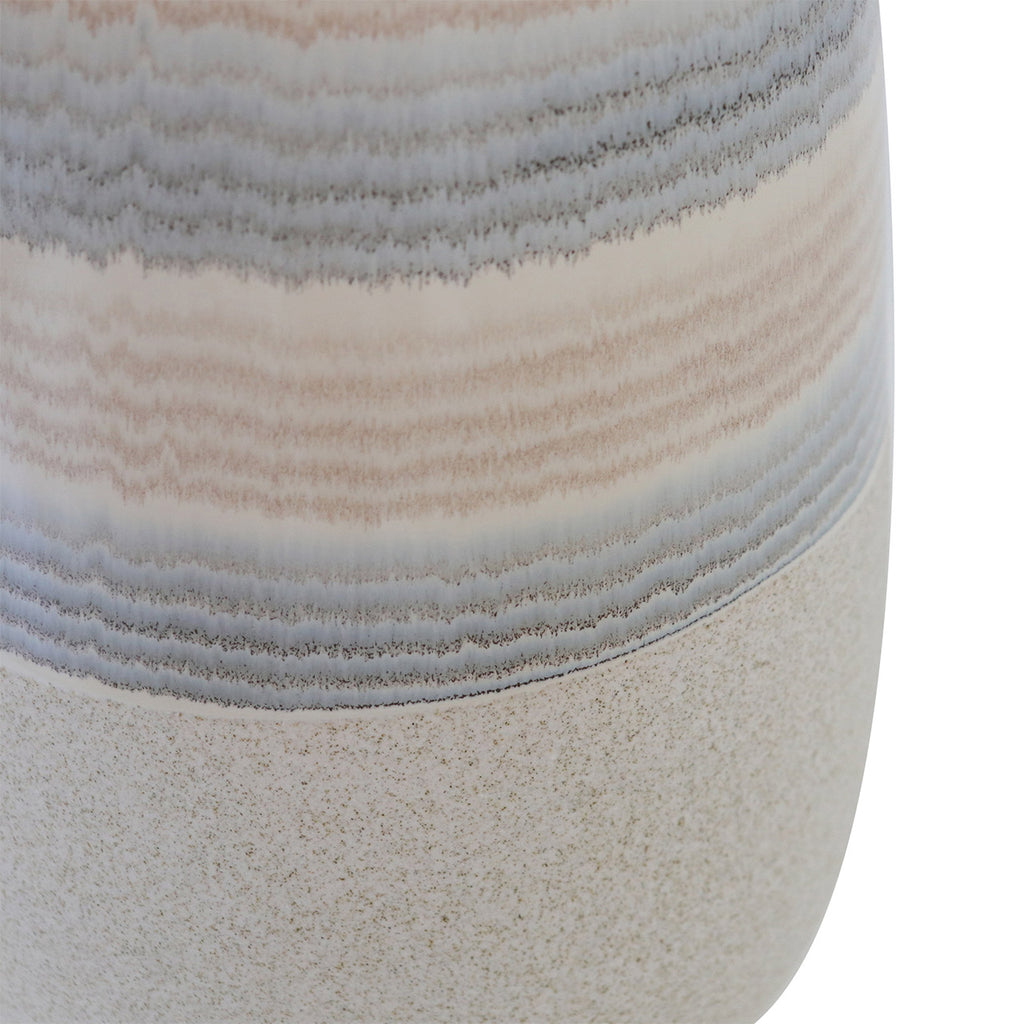 32.6cm Beige Ceramic Vase