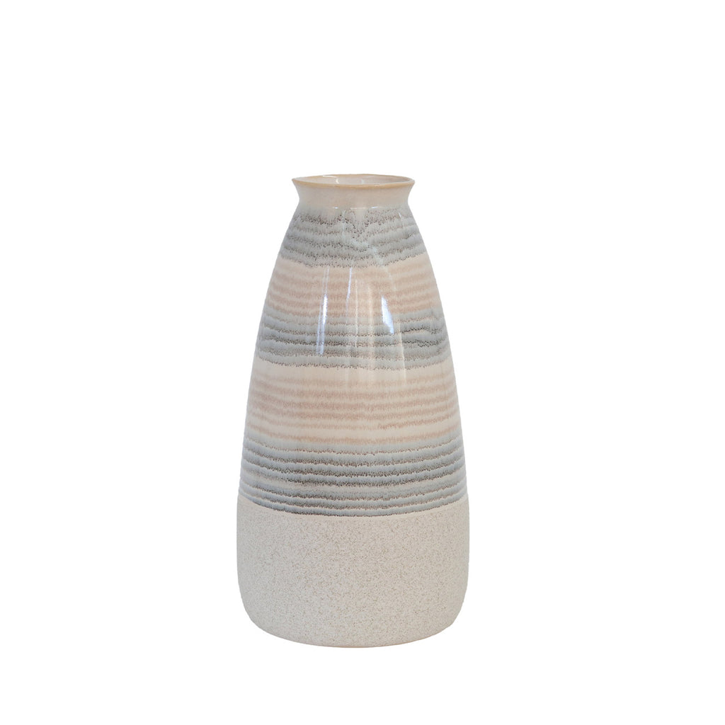 32.6cm Beige Ceramic Vase