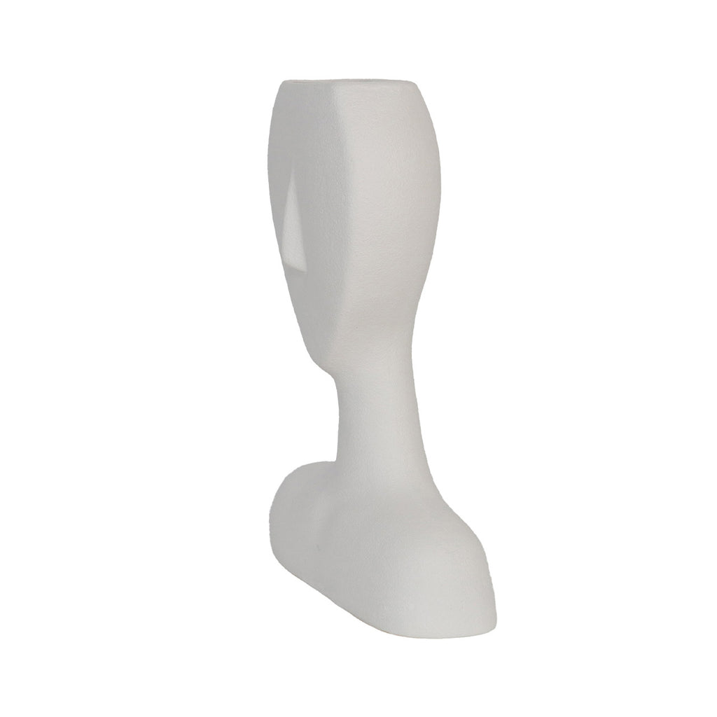 35.8cm White Face Ceramic Vase