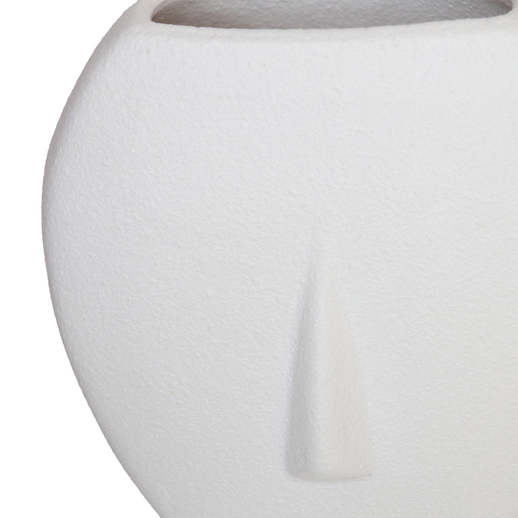 35.8cm White Face Ceramic Vase