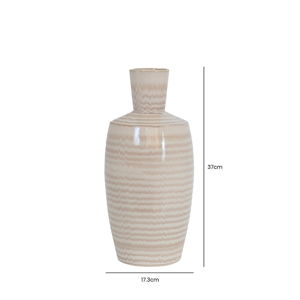 37cm Beige and Brown