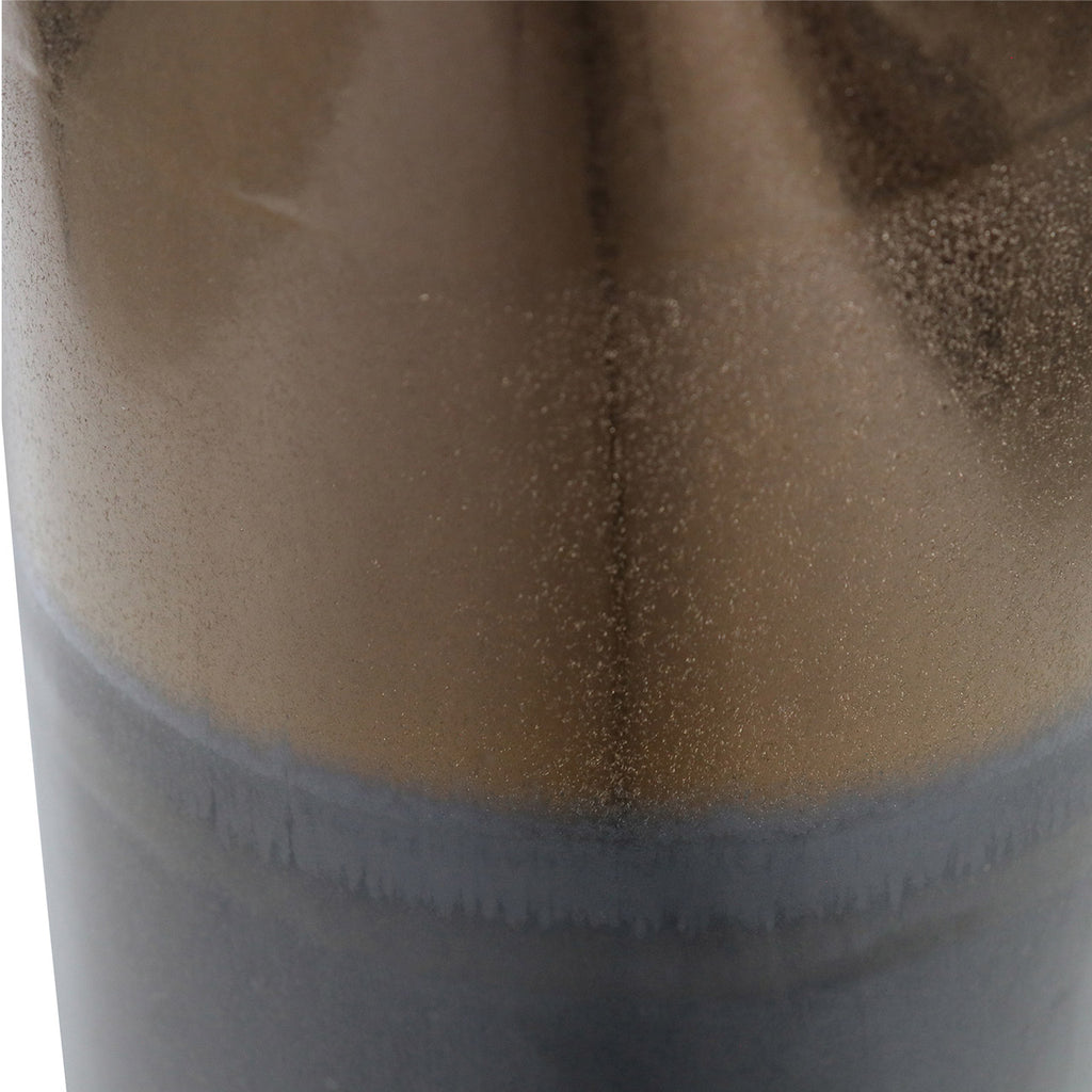 56.5cm Black and Gold Ceramic Vase