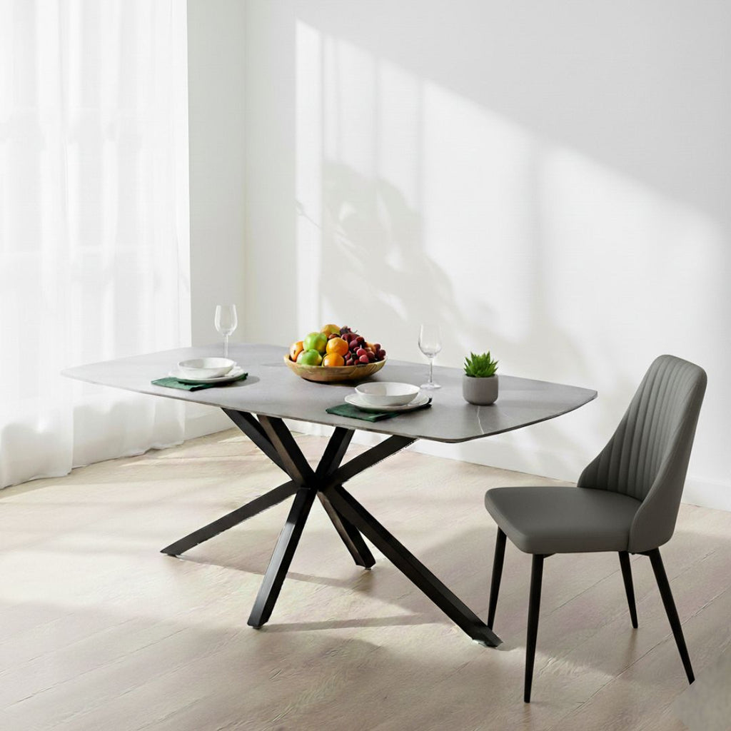 6 Seater Dining Table – Livoro Slate Sintered Stone