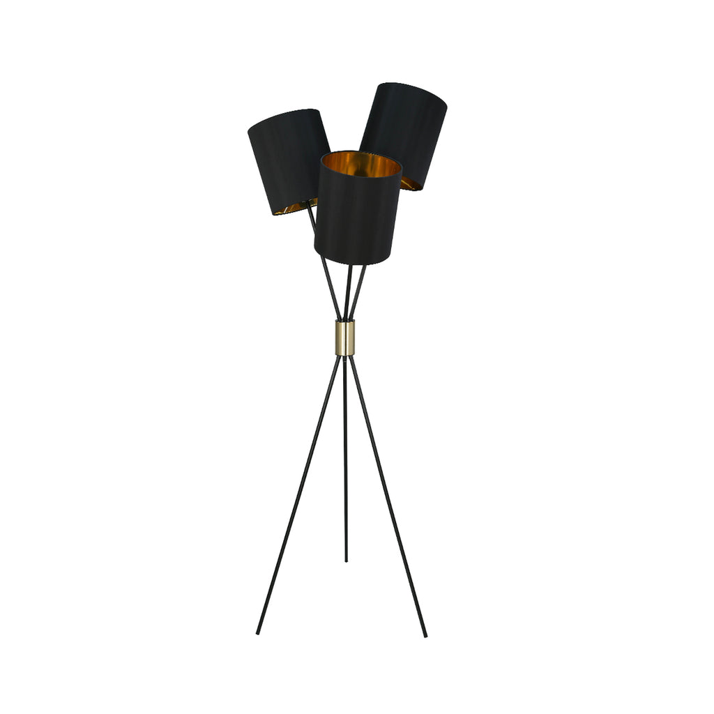 Black Metal Tripod Floor Lamp