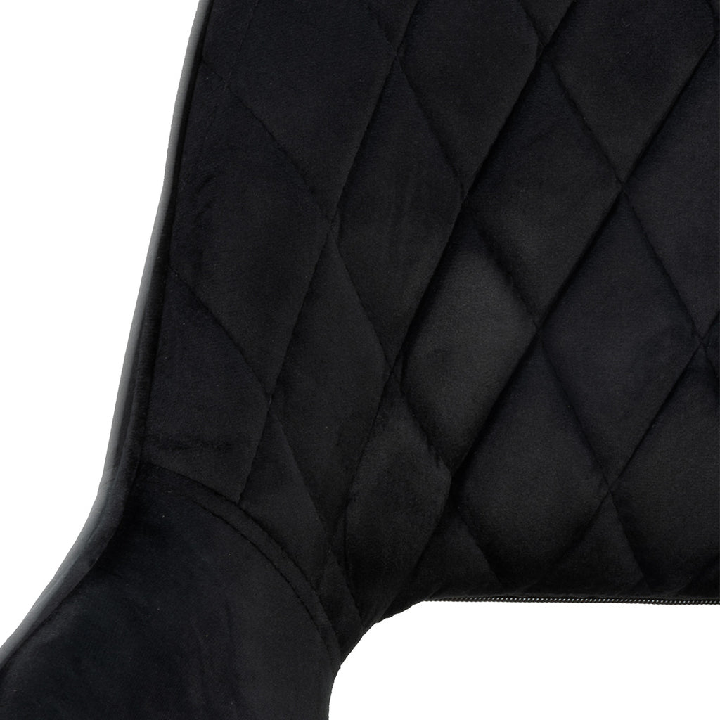 luxury black velvet chair