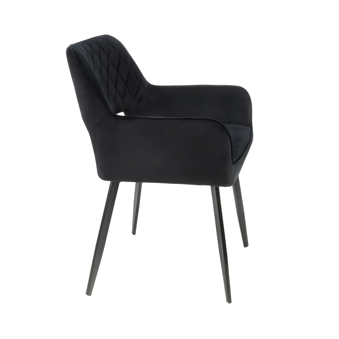 Como Black Dining Chair Set of 6 VANITY LIVING