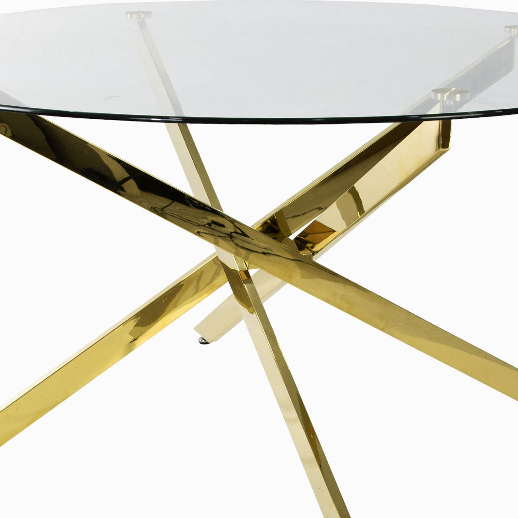 round glass top dining table