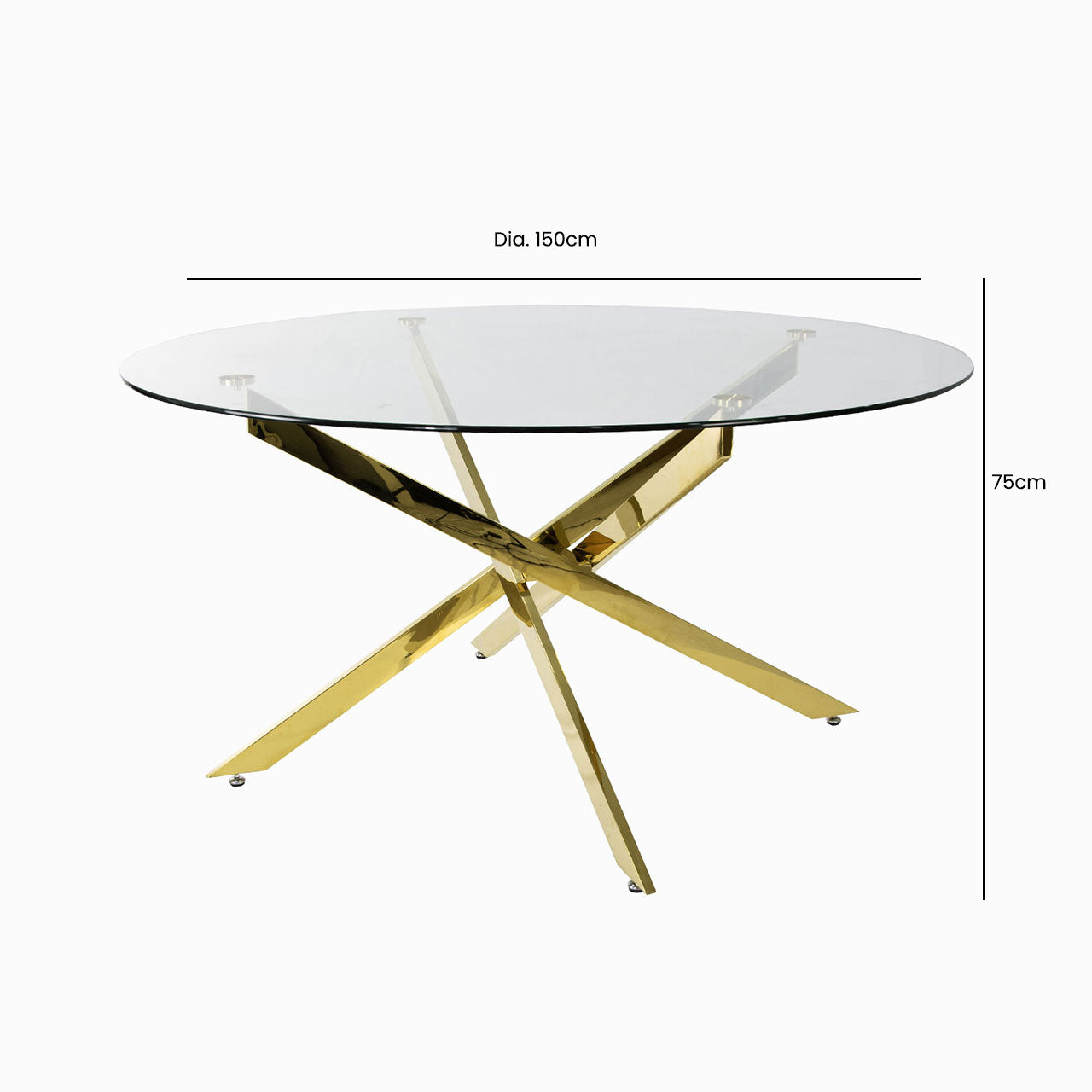 gold round dining table