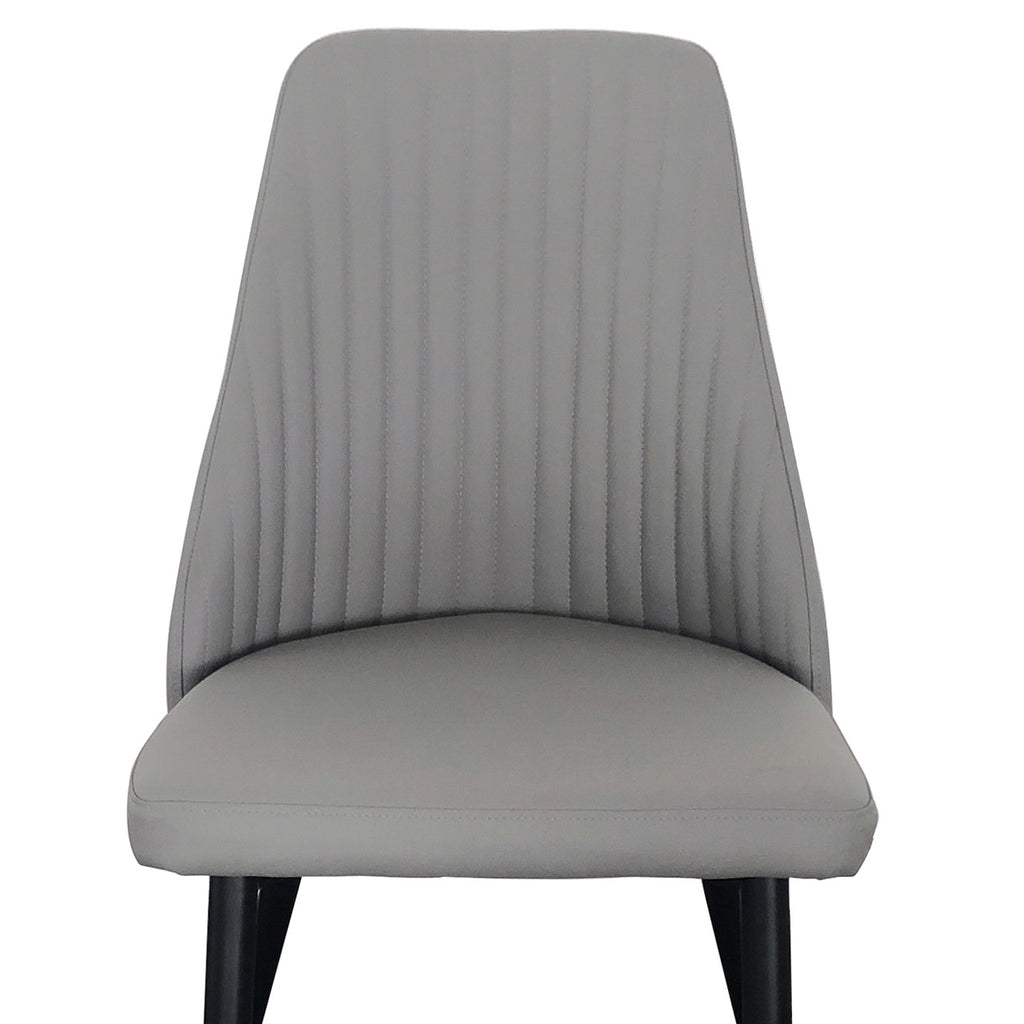 grey pu dining chair
