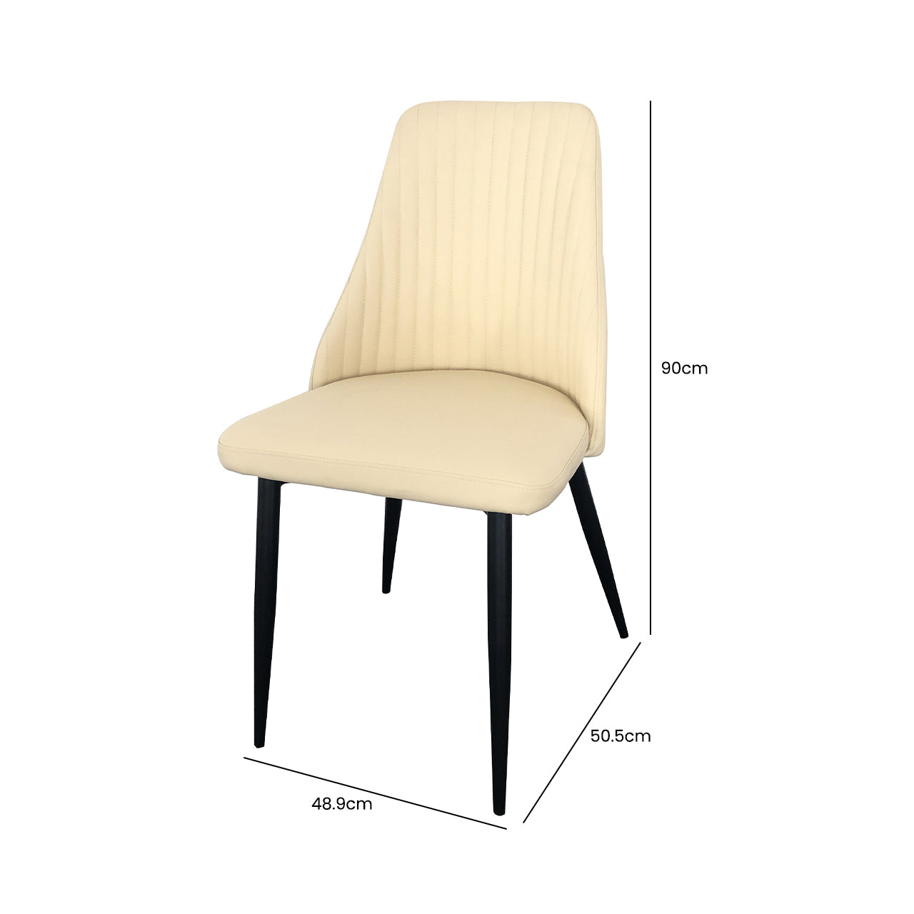 cream color dining chair