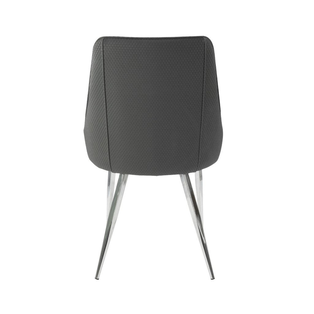 grey pattern dining chair 