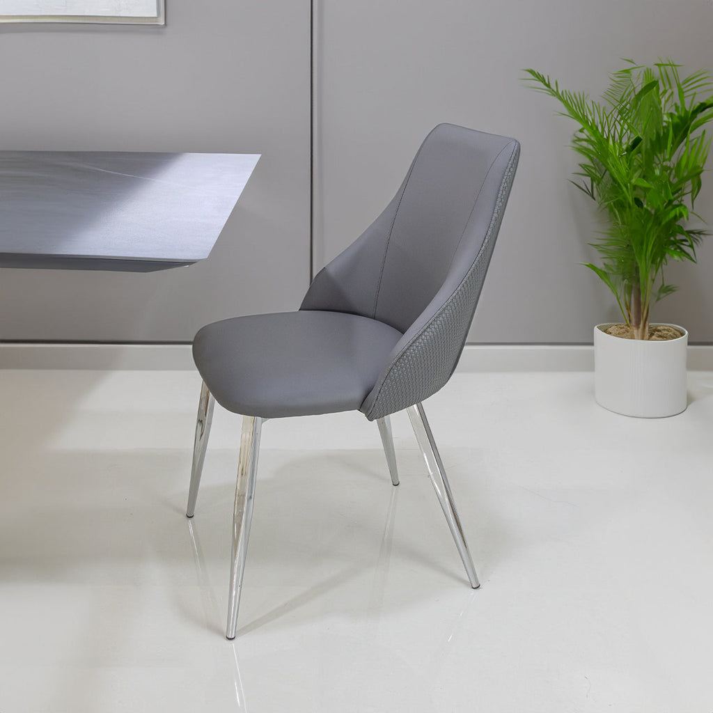 luxury dining chair in grey color