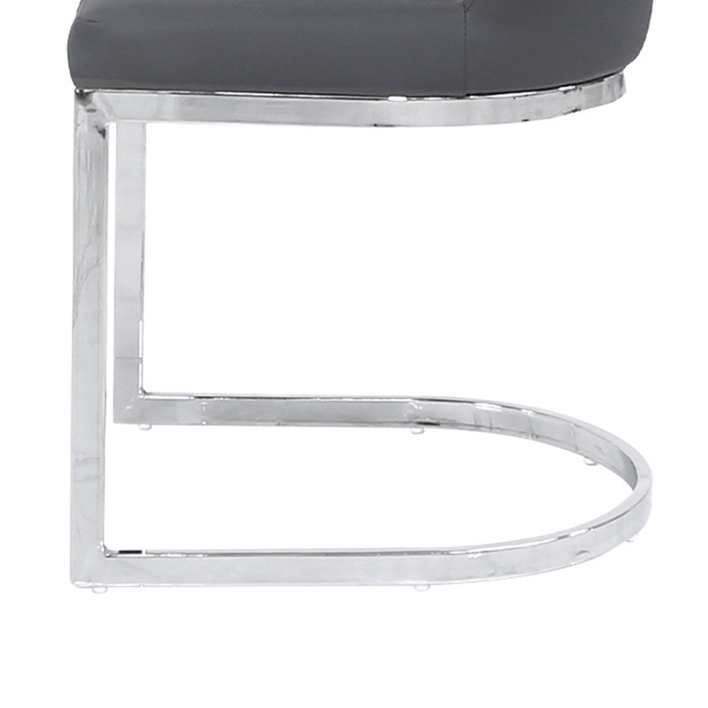 chrome dining chair