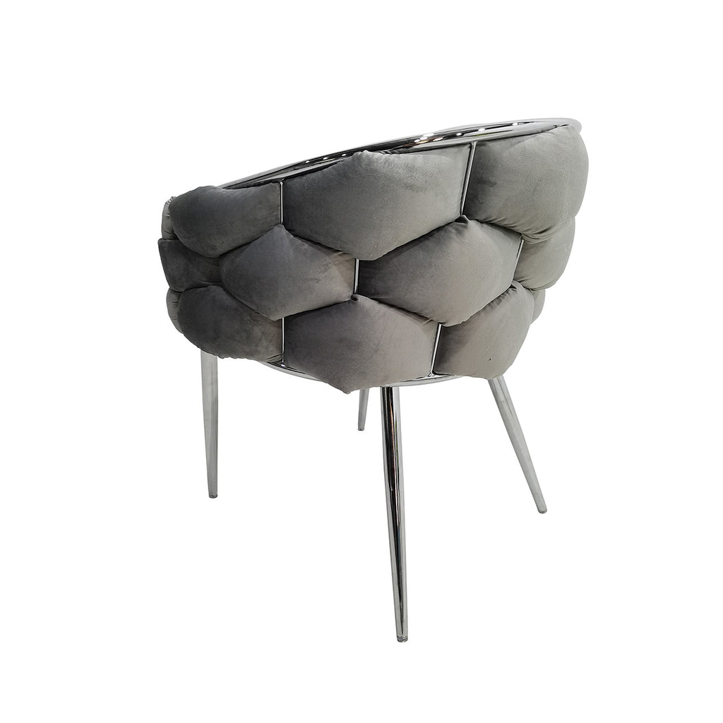 bubble chair with chrome legs