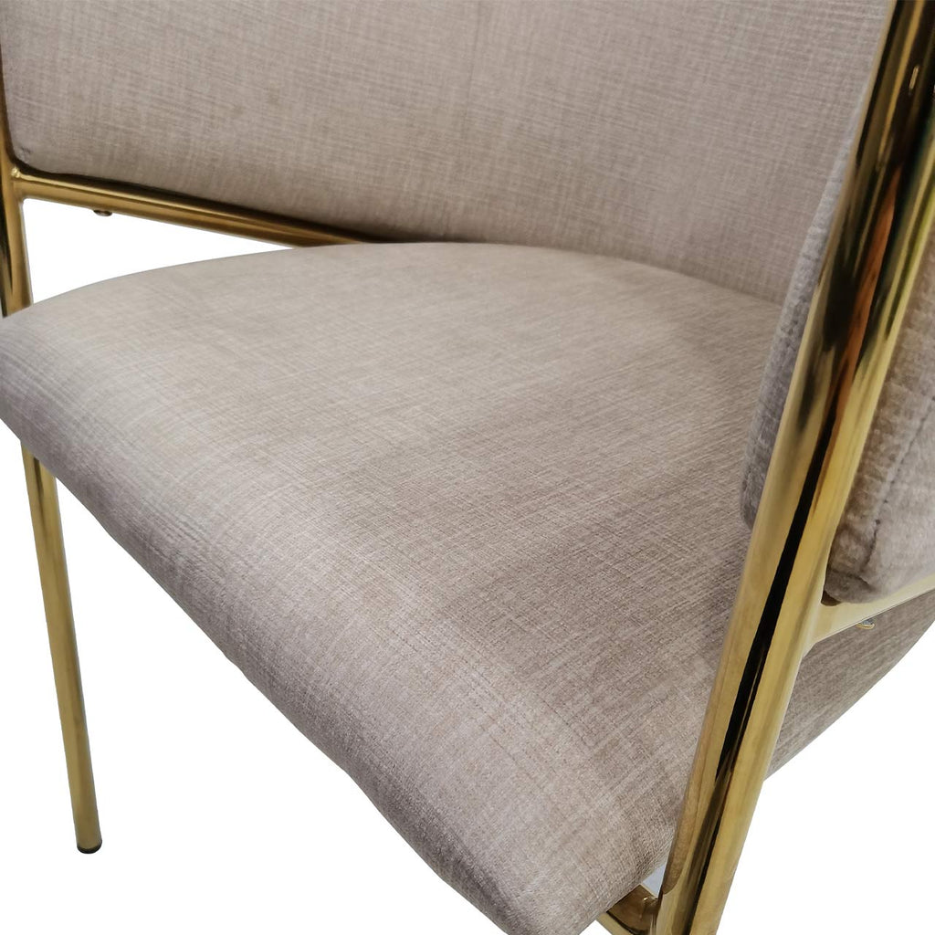 gold accent chair