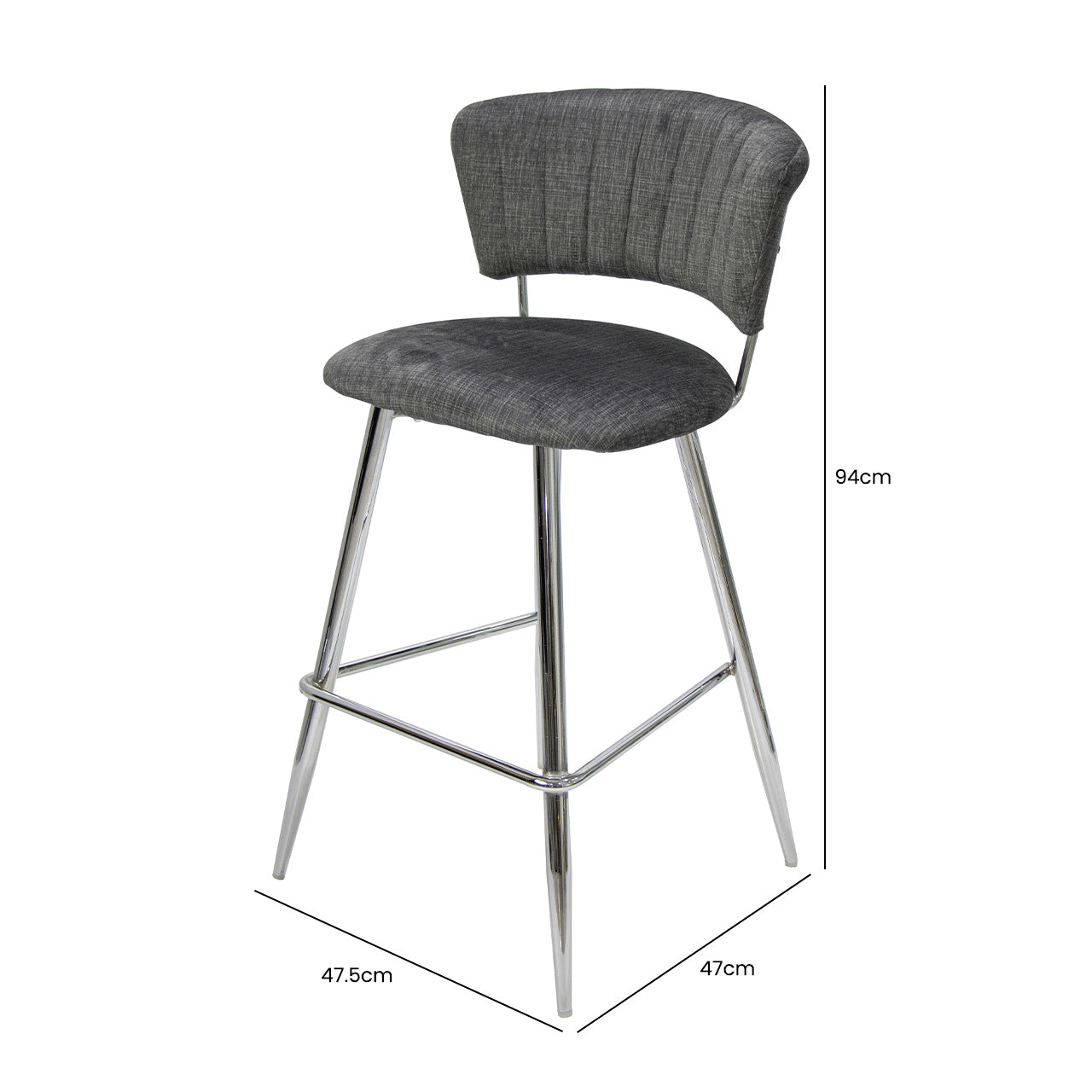 bar stool in grey color