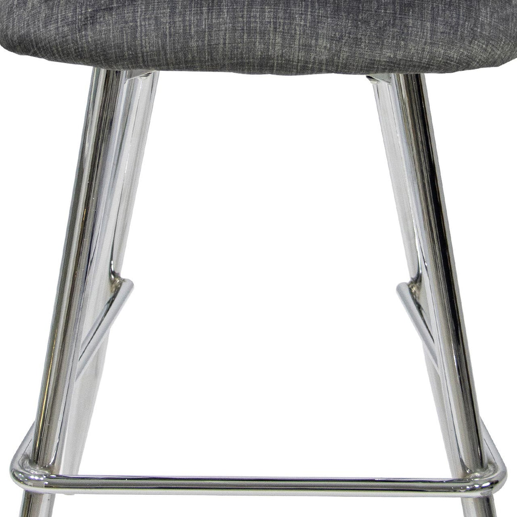 chrome bar chair