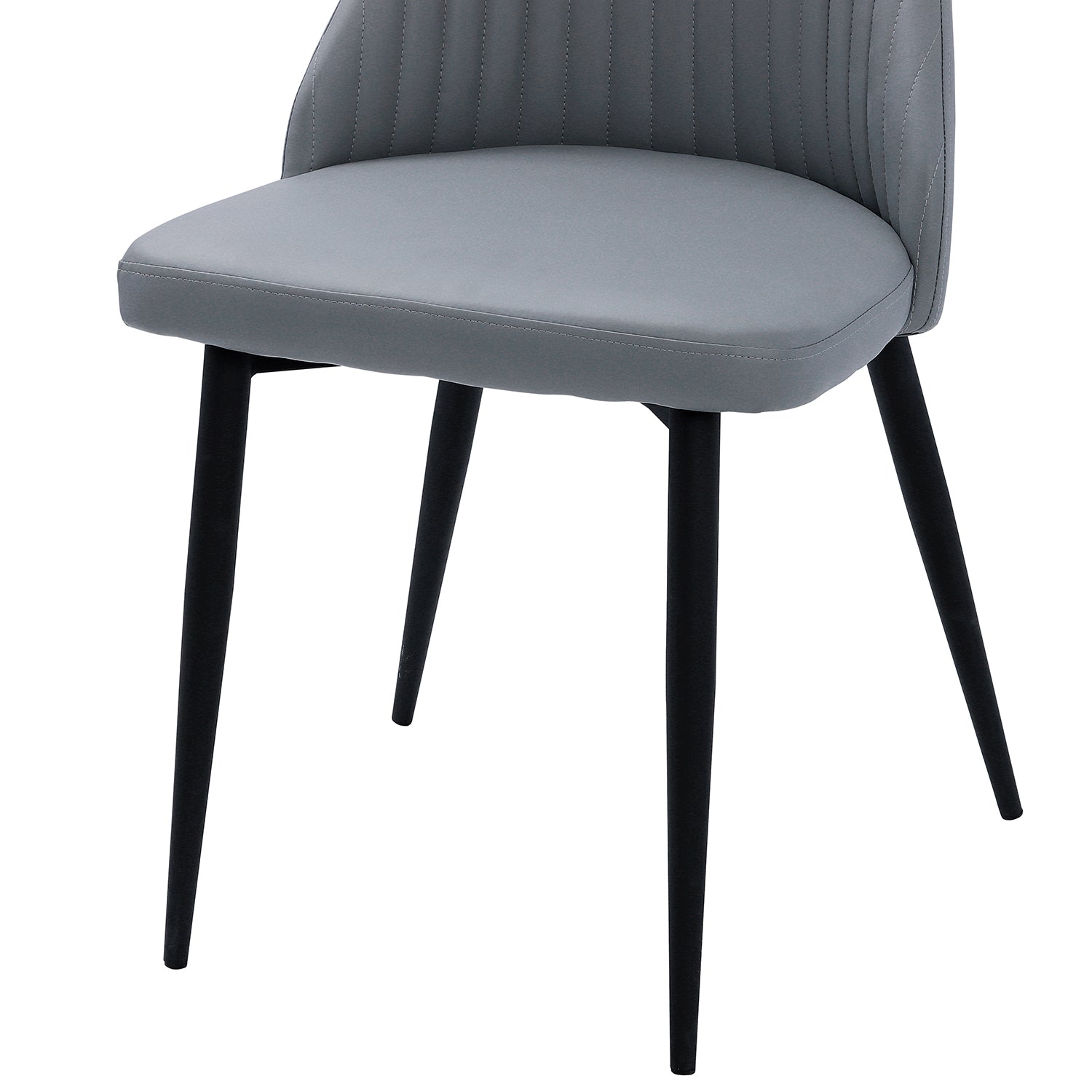 comfortable dining chair with black legs