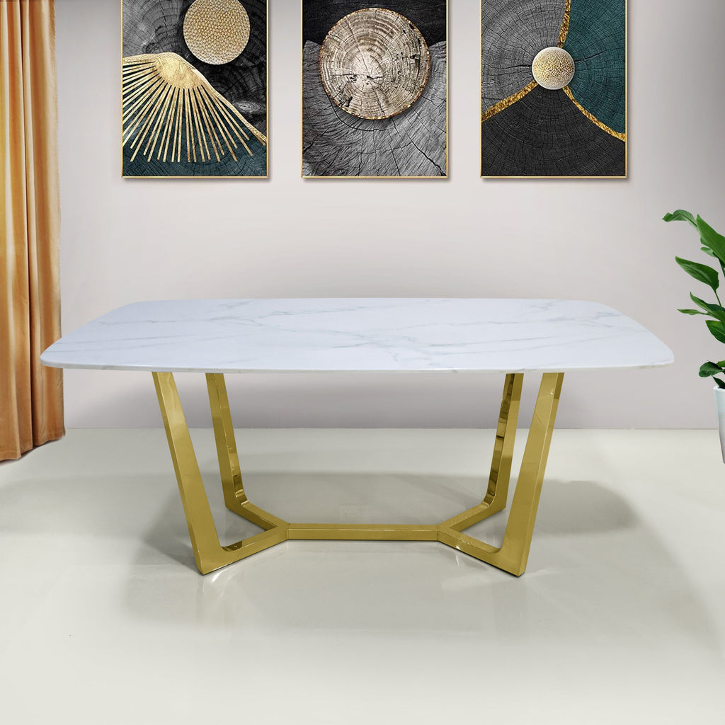 marble top dining table