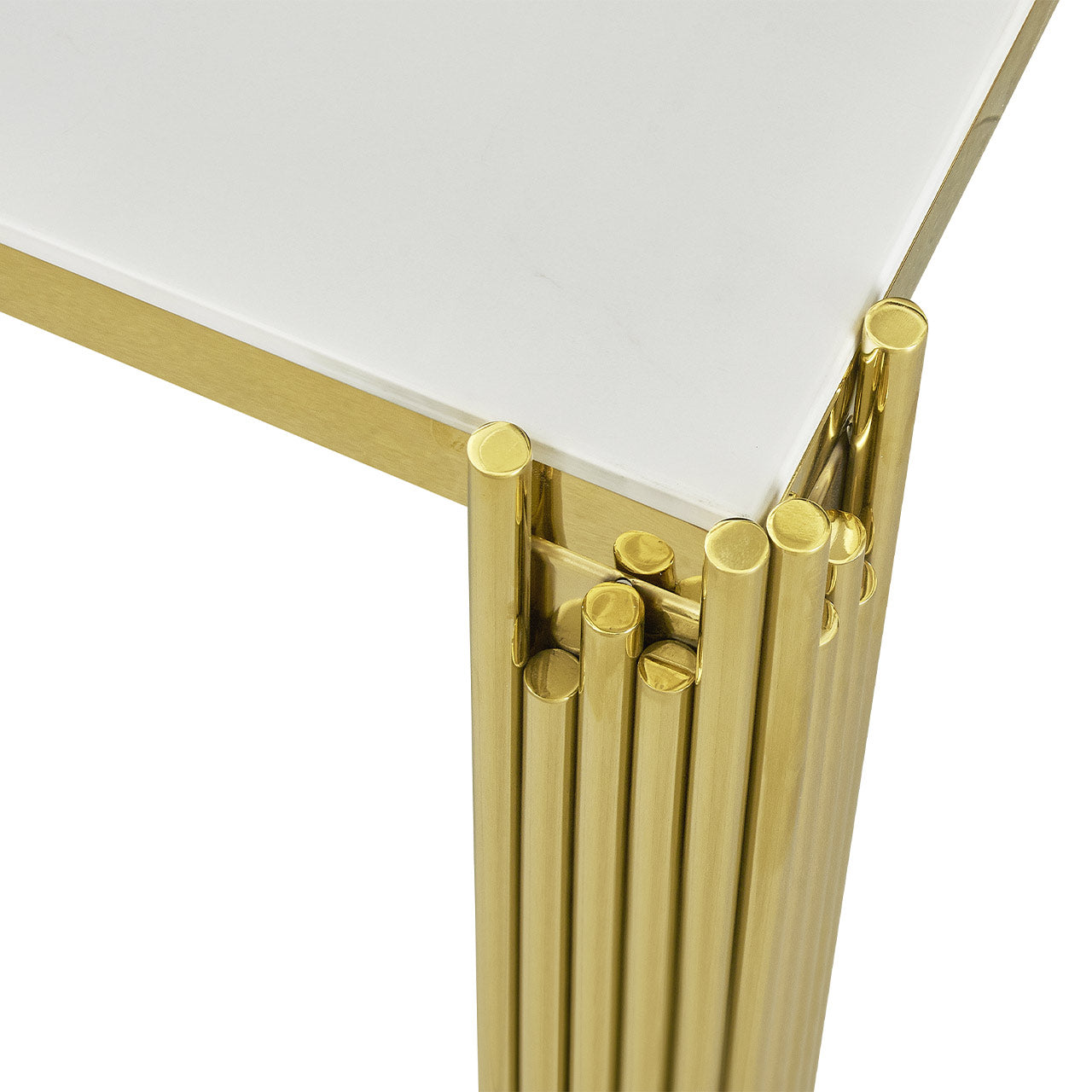 gold dining table