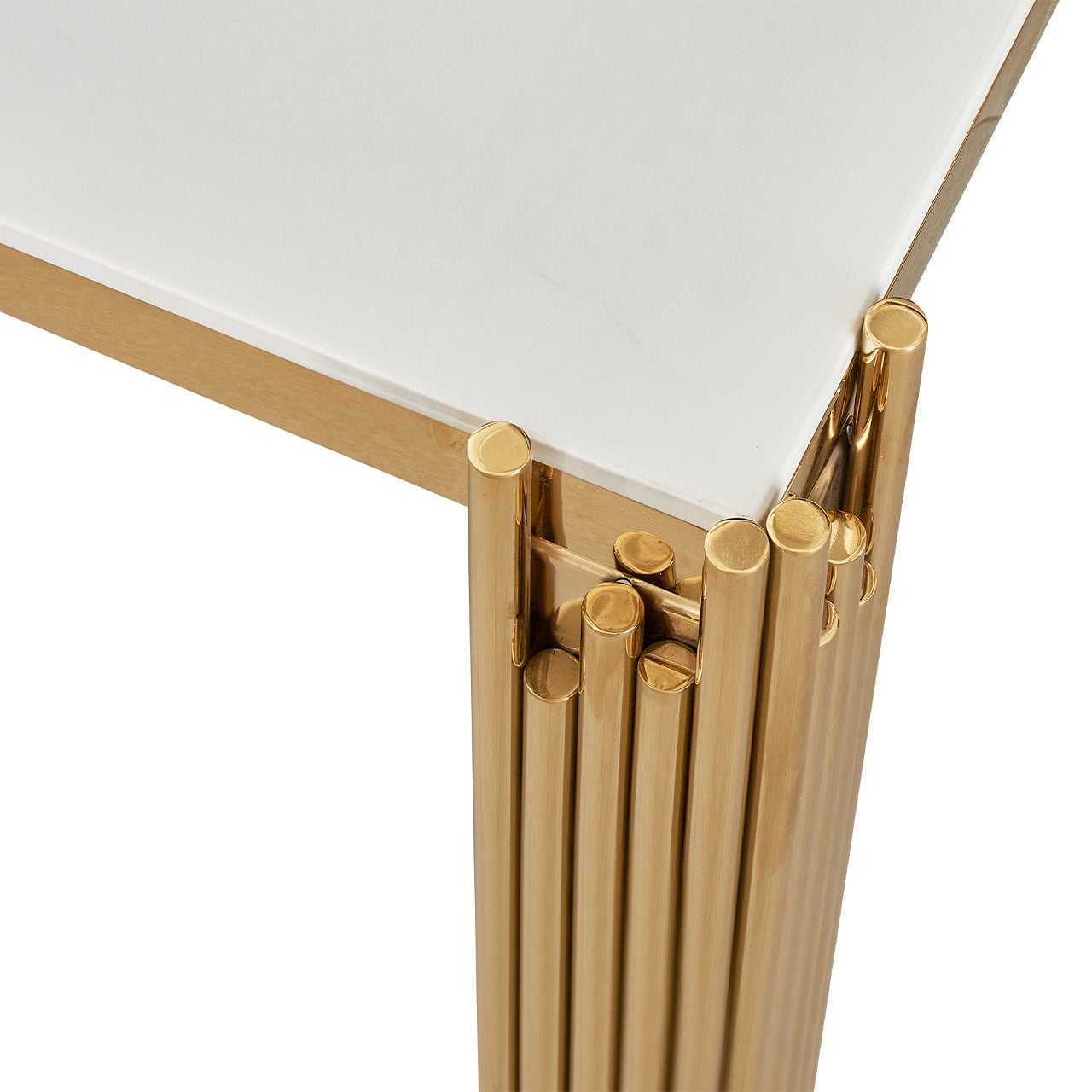 premium dining table with gold legs