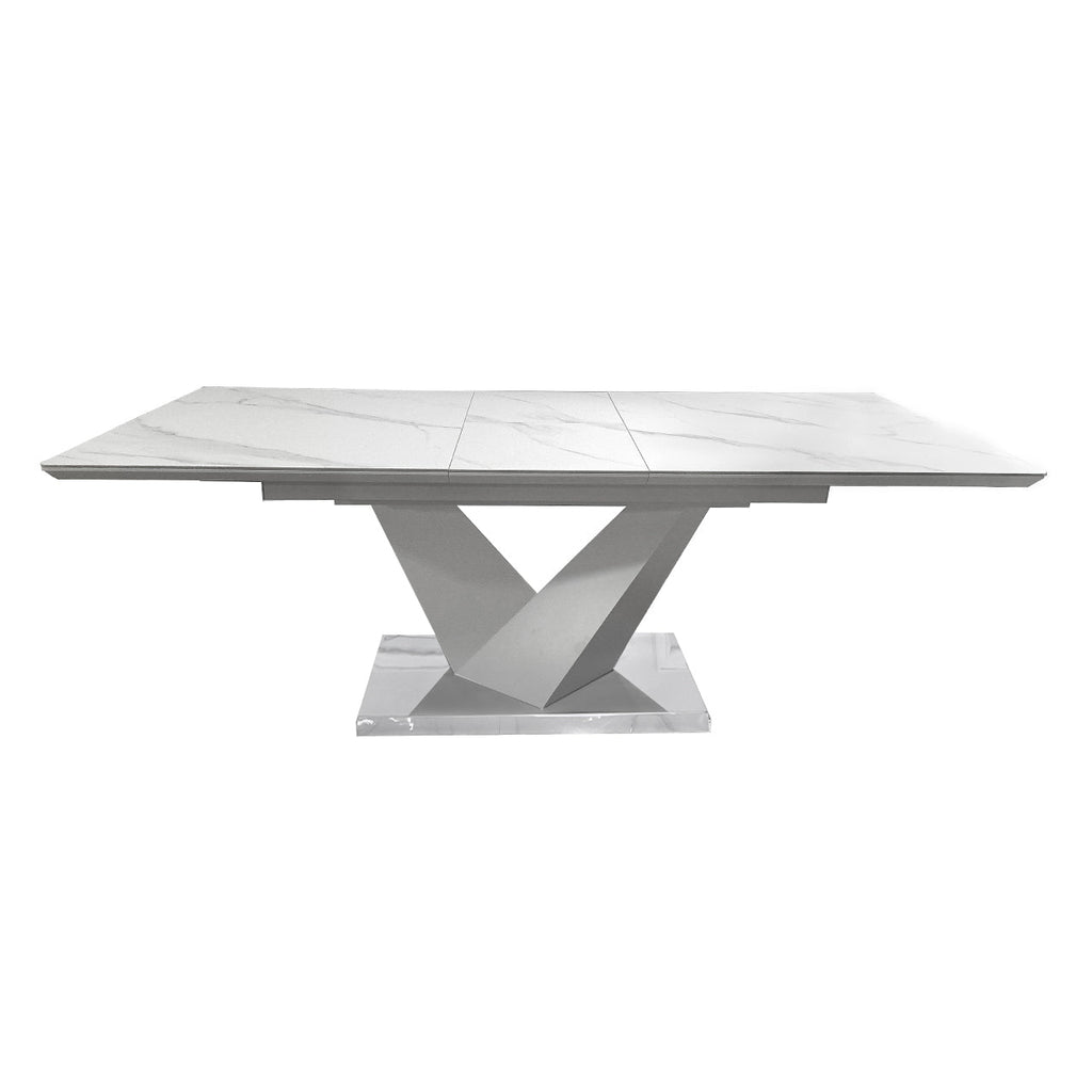 white extendable dining table in Dubai