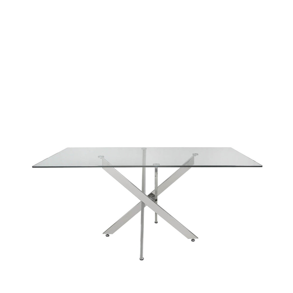 chrome legs dining table 