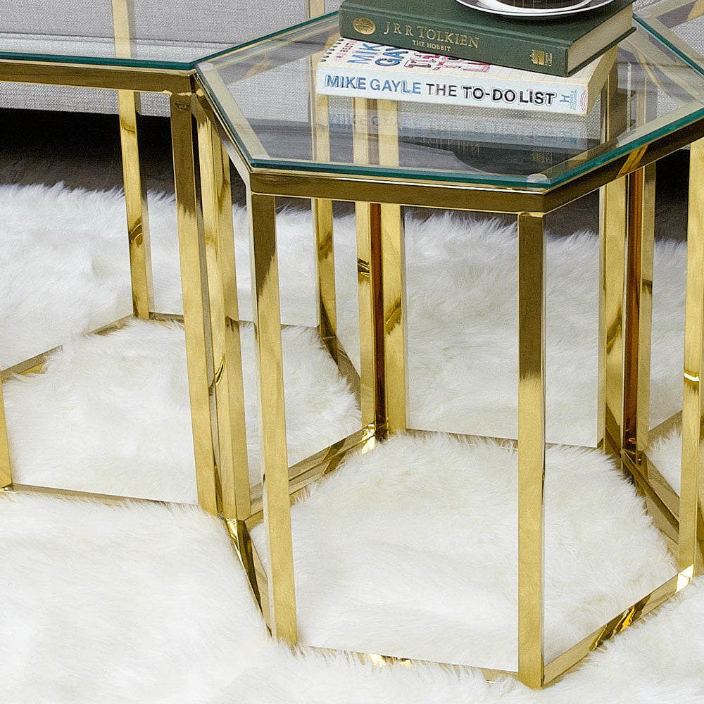 center table in gold