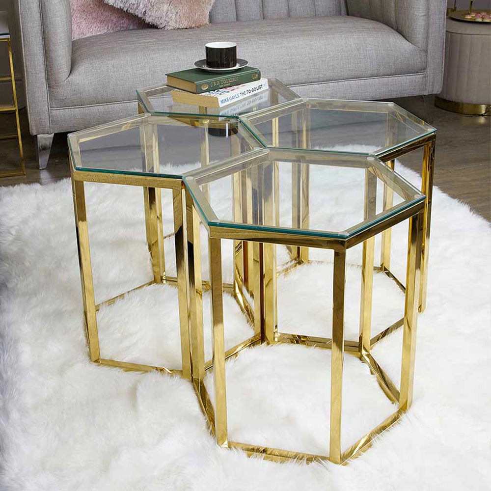 gold coffee table