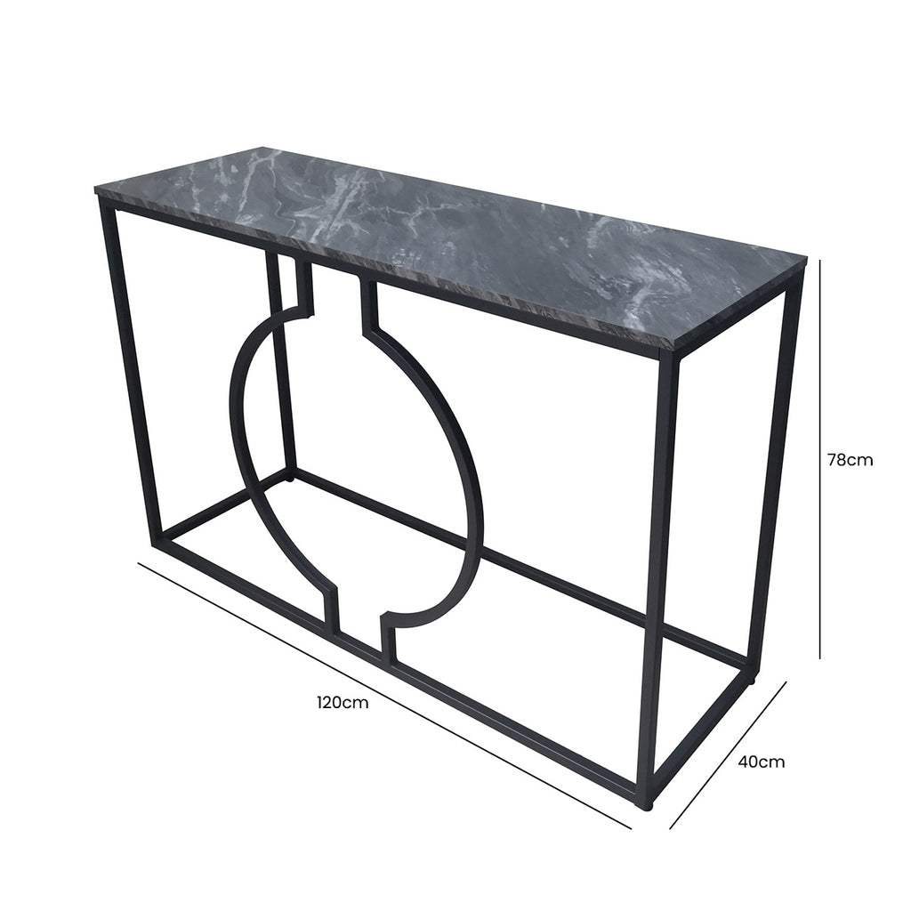 marble top console table