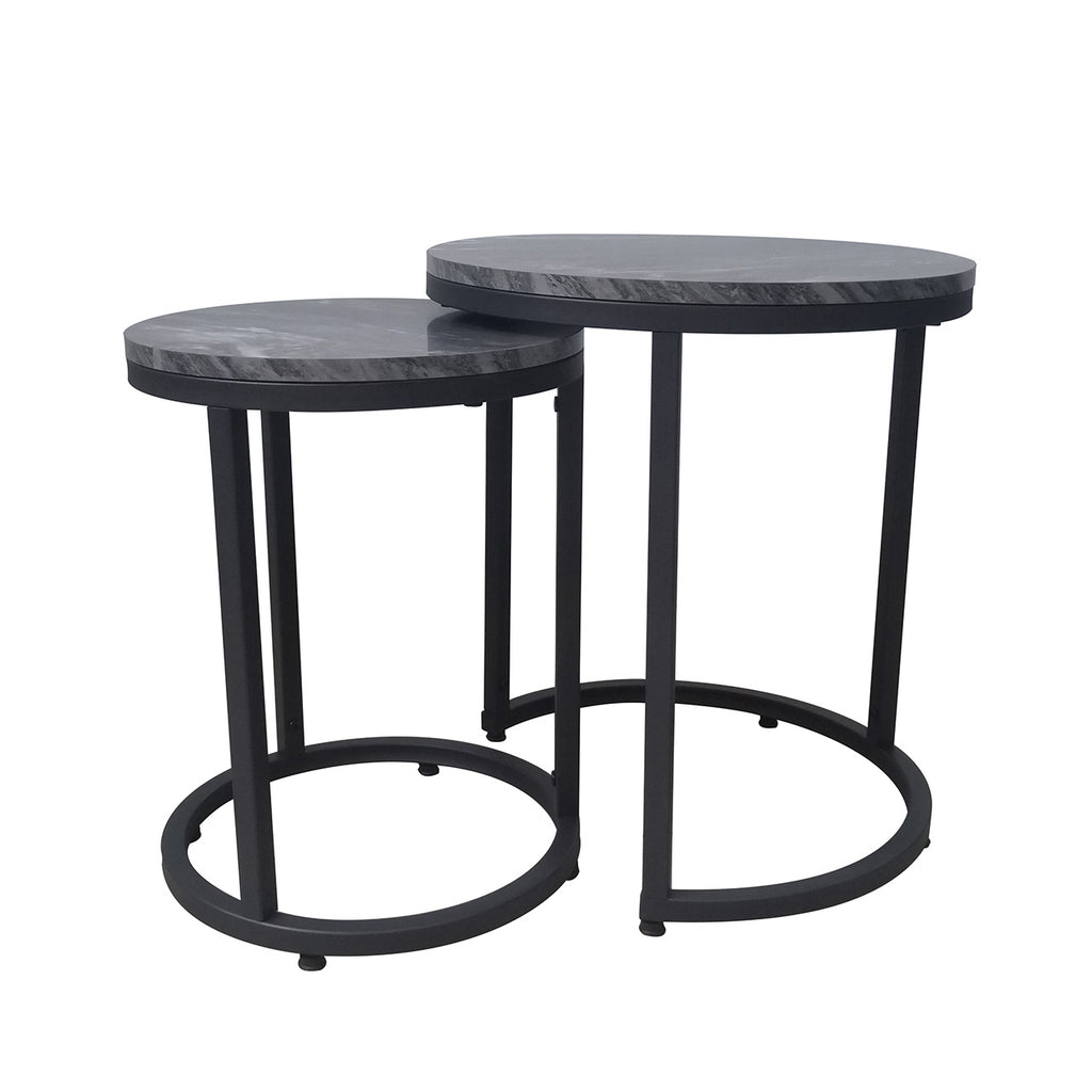 black marble side table