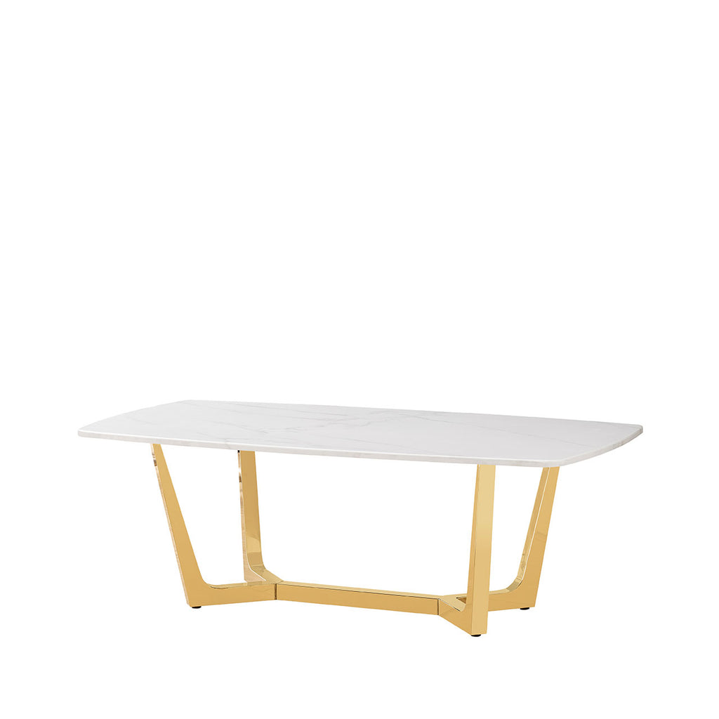 marble coffee table with gold base