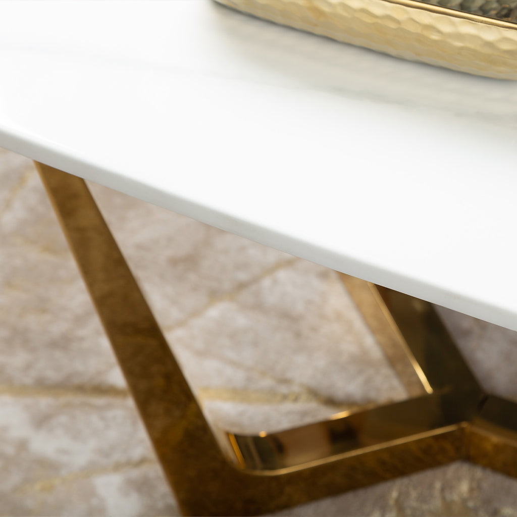 white marble coffee table