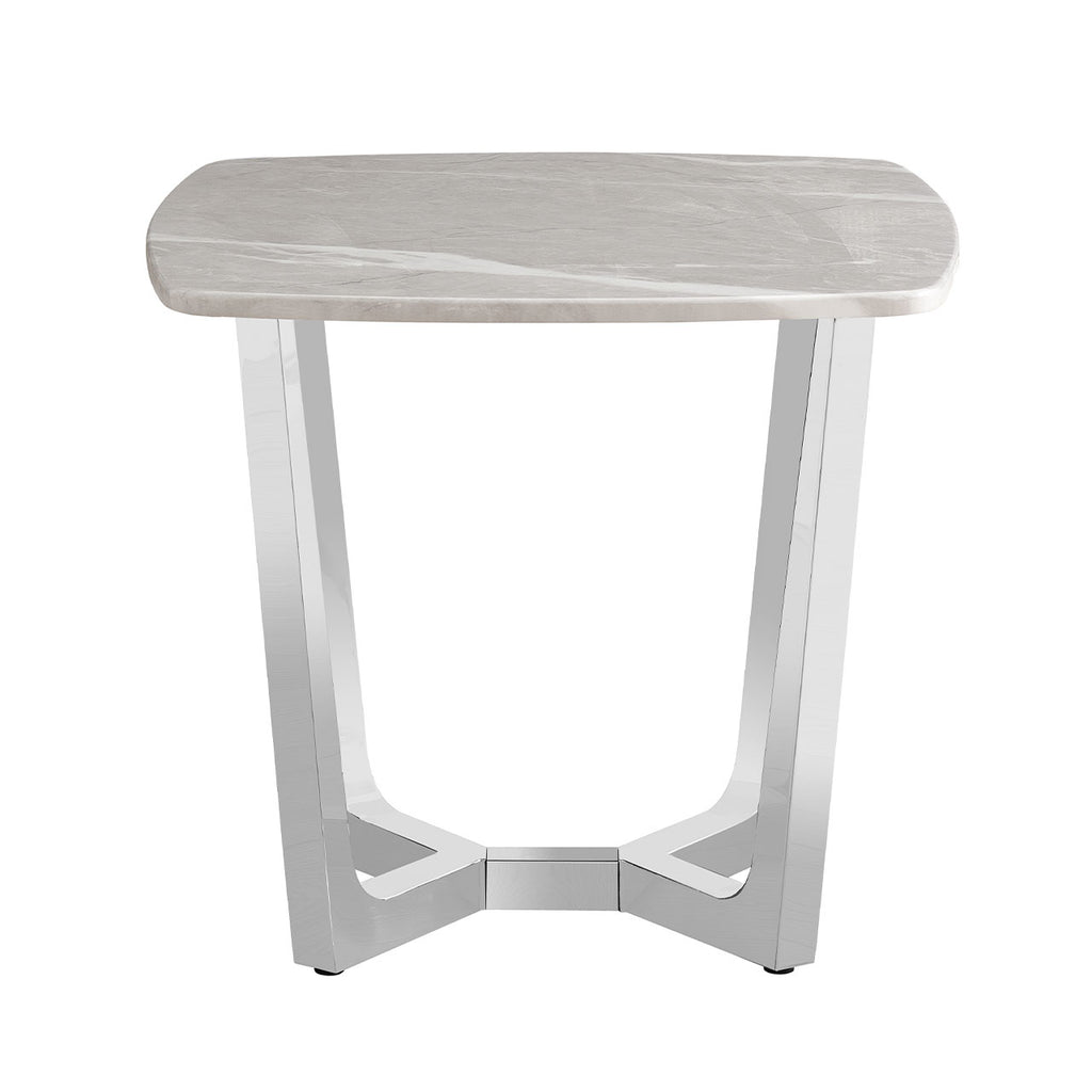 grey marble side table