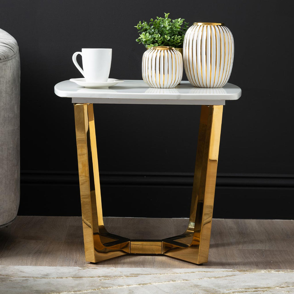 marble end table