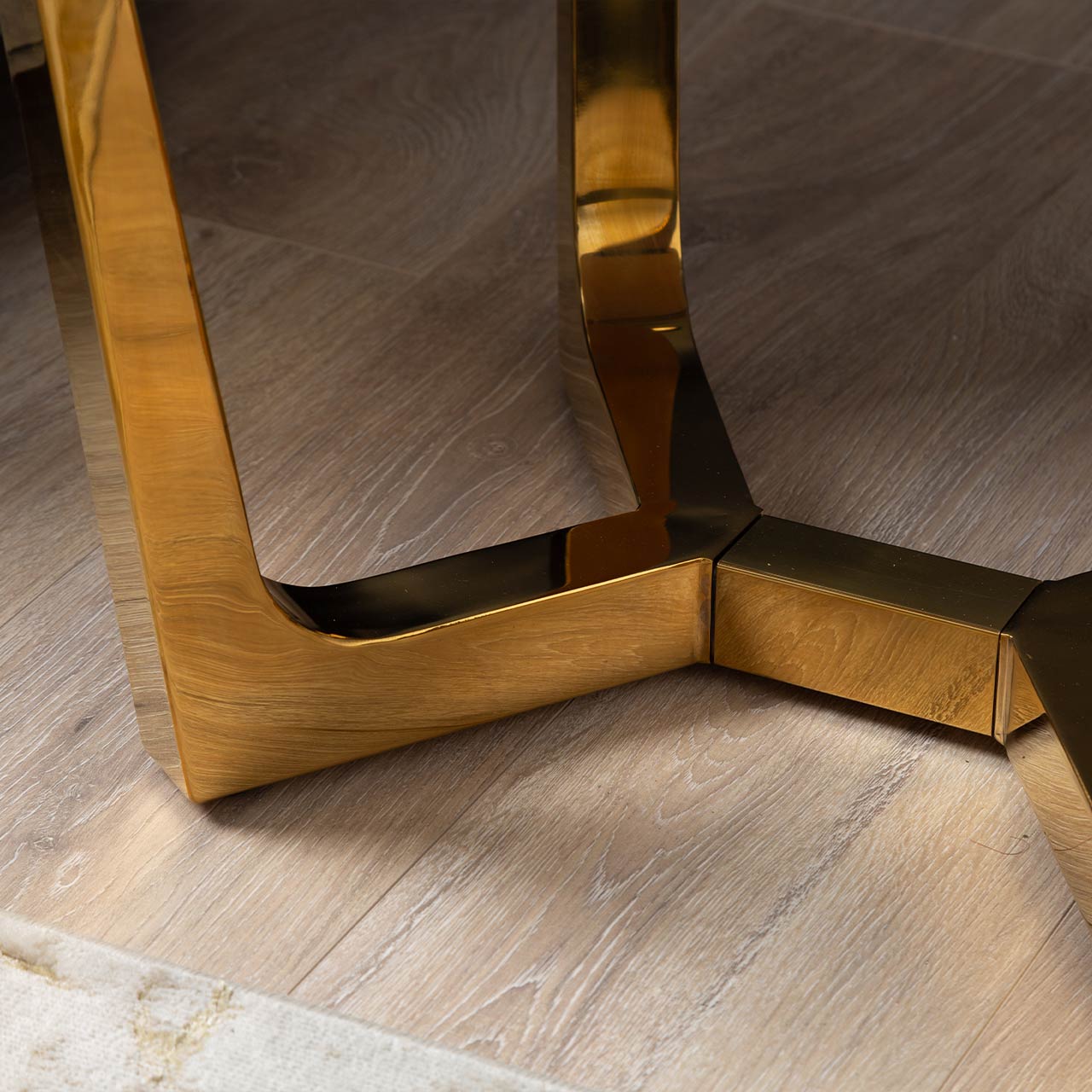 Gold end table