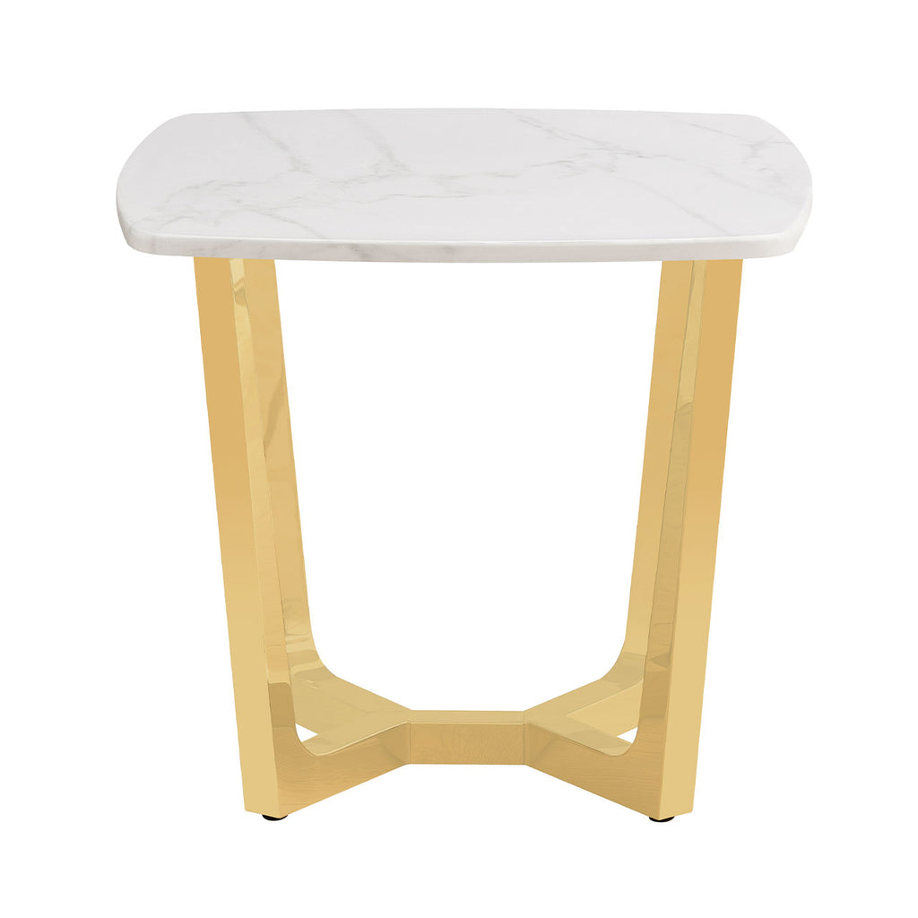 end table with gold base