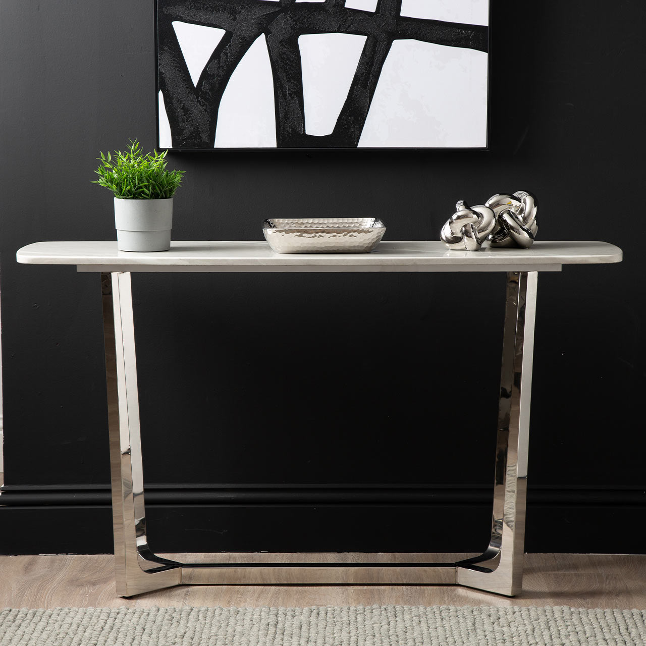 marble console table