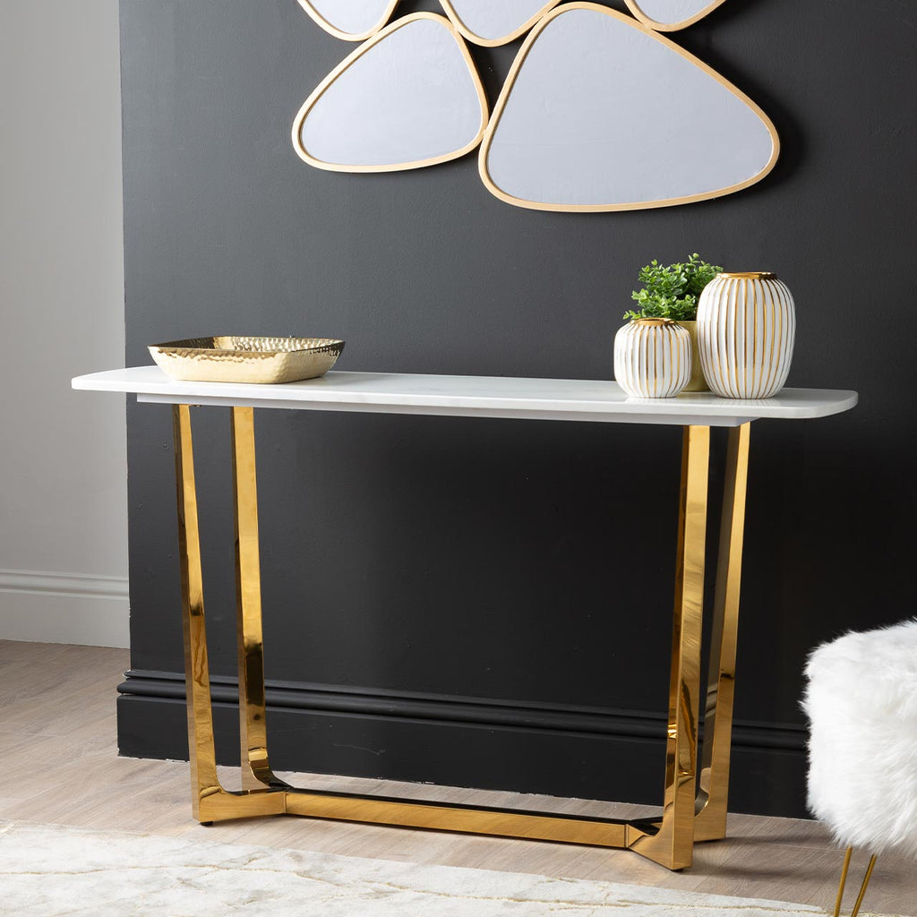 luxury marble console table 
