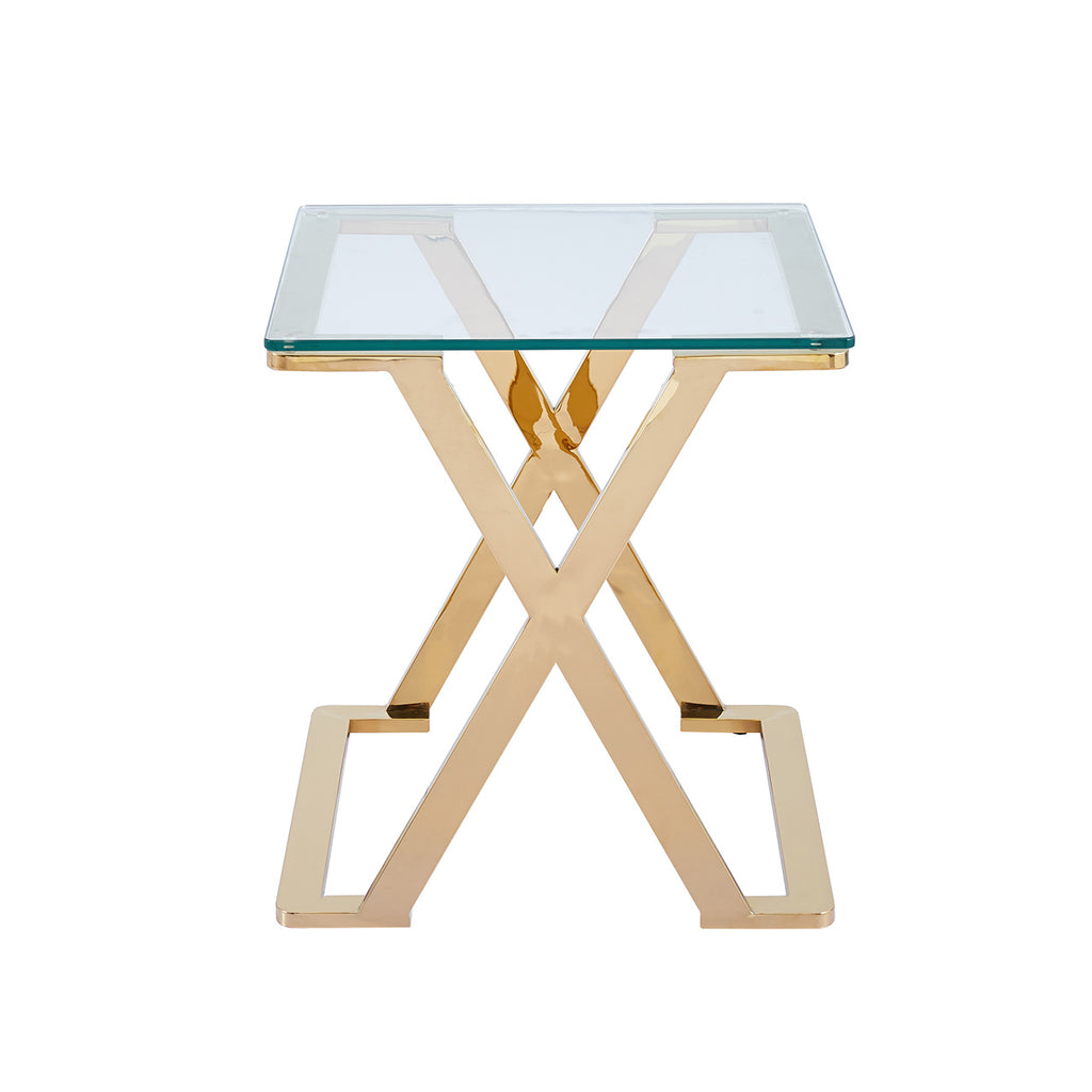 gold side table