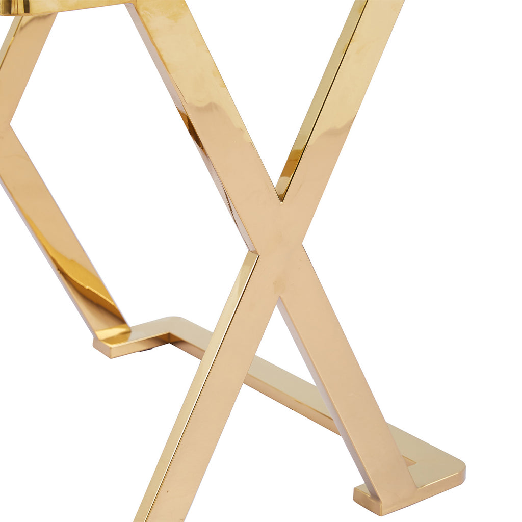 end table with gold legs
