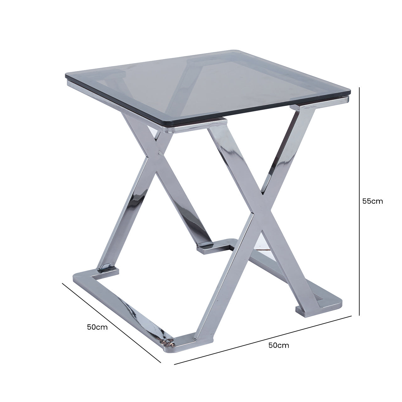 gunmetal end table