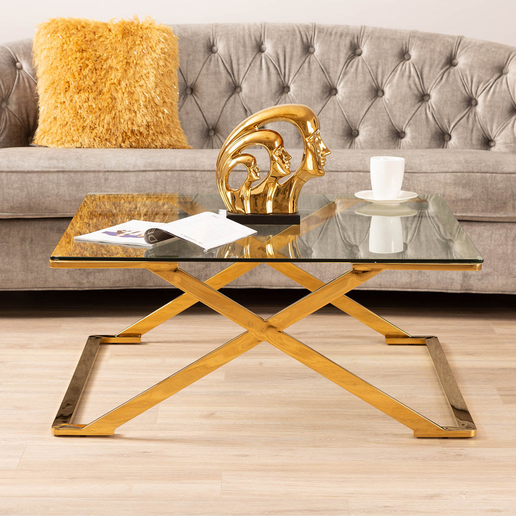 gold center table